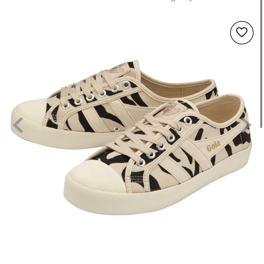 NWOT! Gola Classics Coaster Delta Canvas Printed Sneakers